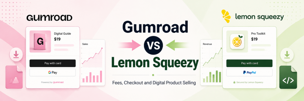 Gumroad vs Lemon Squeezy: Fees, Checkout and Digital Product Selling