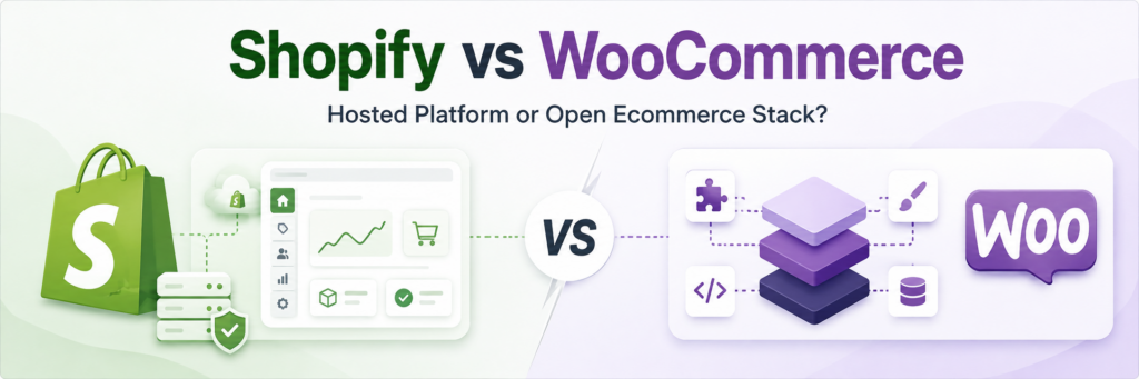 Shopify vs WooCommerce: Hosted Platform or Open Ecommerce Stack?