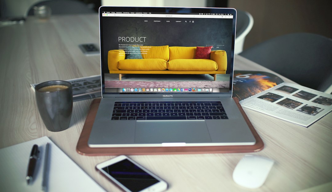Digital business workspace representing funnel and email marketing tools